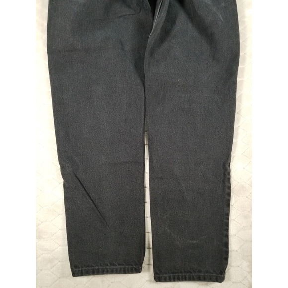 LL Bean Original Fit Womens Sz 8 Fits 28x29 Black Jeans Tapered High Rise - Picture 11 of 13